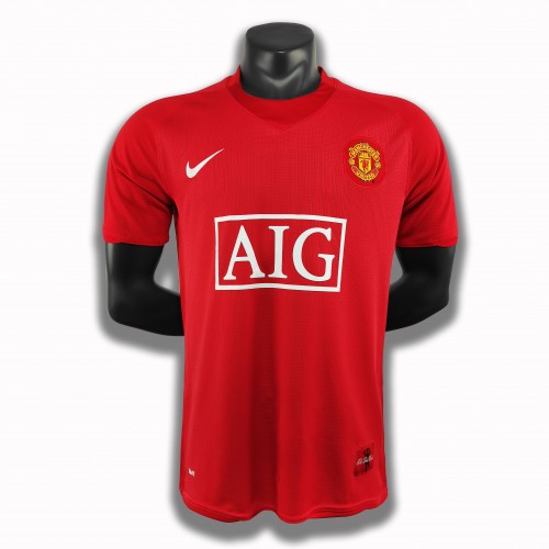 Manchester United Dres Retro Domaći 2007-2008 Kratkih Rukava Manchester United Dres Retro Domaći 2007-2008 Kratkih Rukava